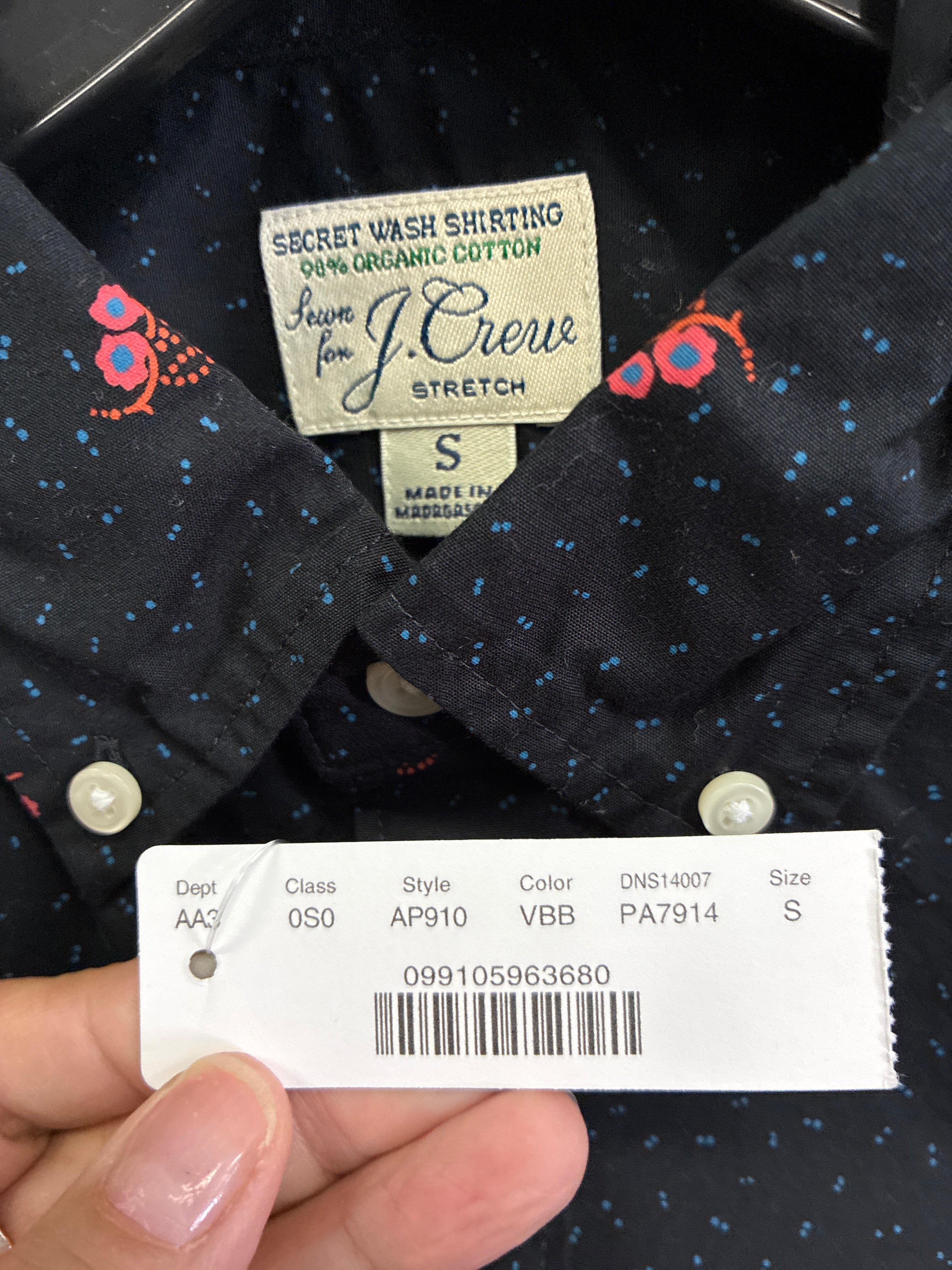 NWT J Crew Secret Wash Shirt (org$98)