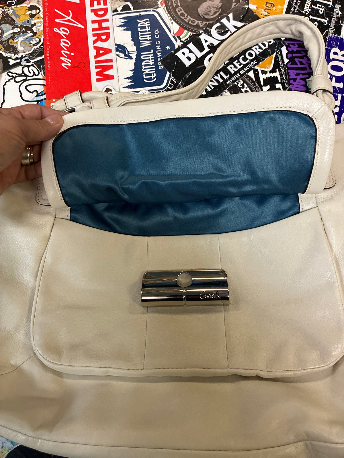 Coach Kristin Leather Satchel (org$398)