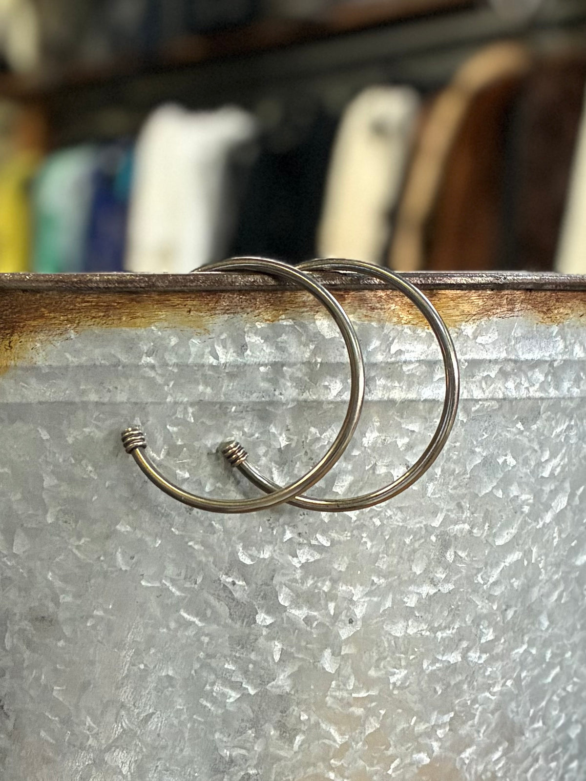 Silver Hoops