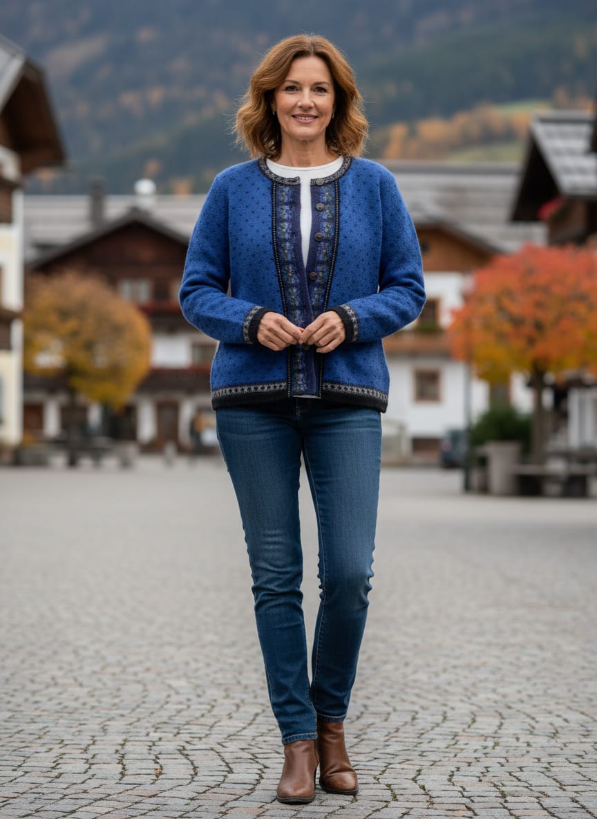 Vtg Tally-Ho Nordic Cardigan