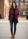 Ambiance Open-Front Drape Jacket