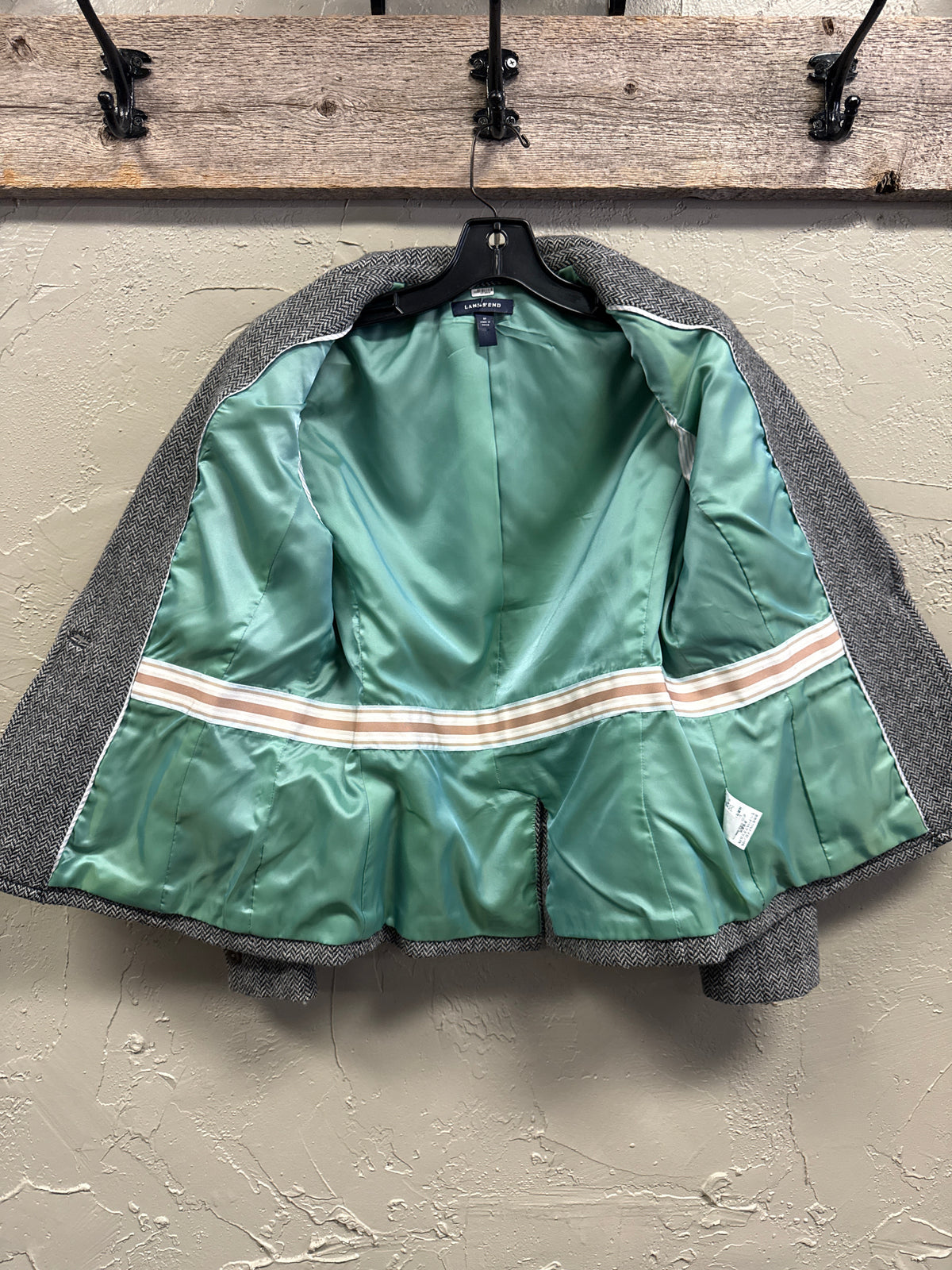 Lands End Herringbone Blazer (org$120)