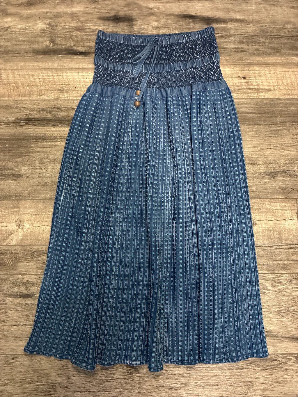 Vtg Y2K Tantrums Chambray Skirt