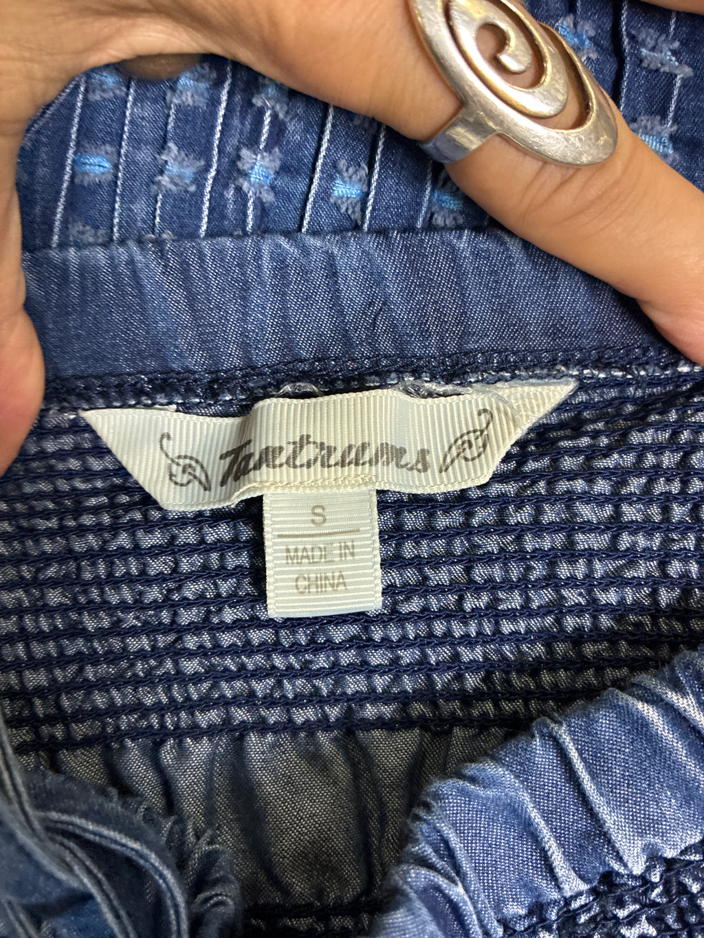 Vtg Y2K Tantrums Chambray Skirt