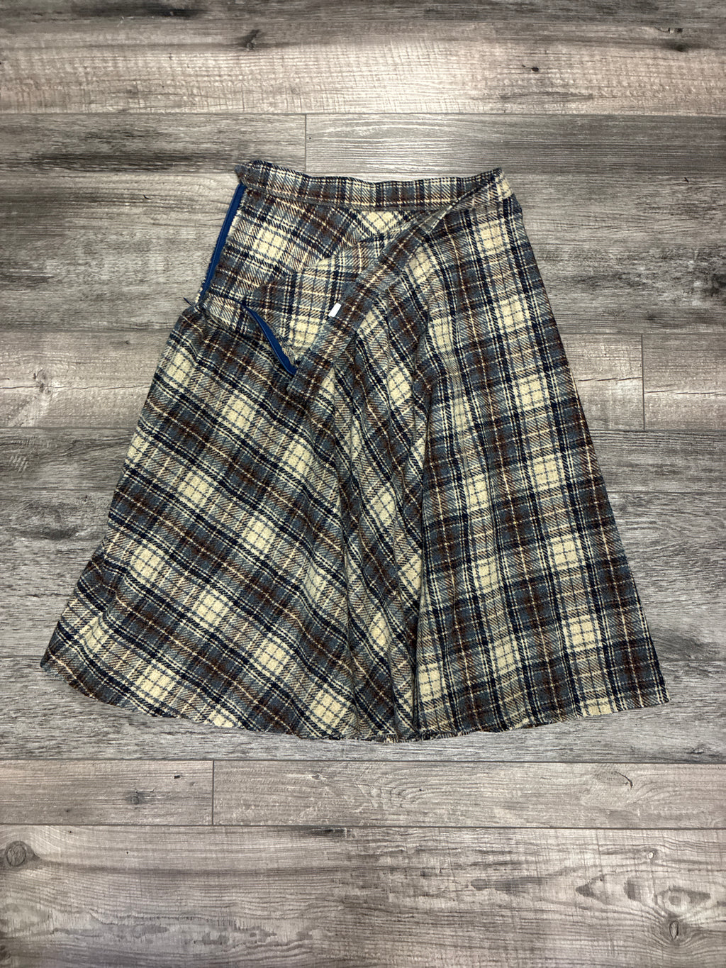 Vtg Wool Flare Skirt