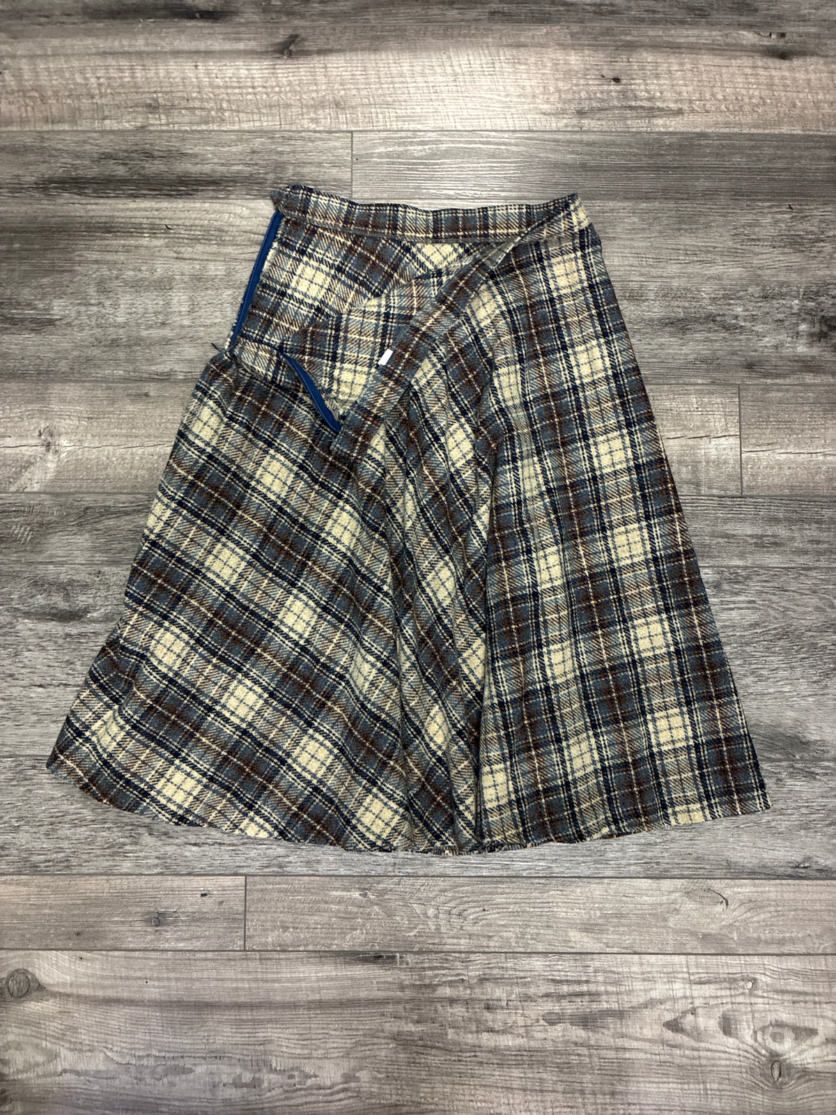 Vtg Wool Flare Skirt