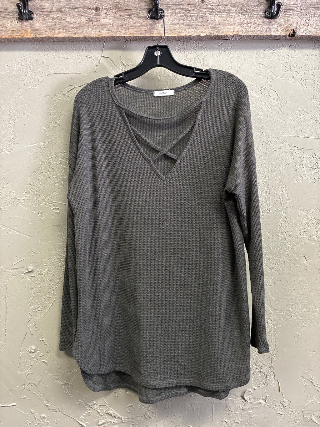 Cherish Relaxed Crisscross Top