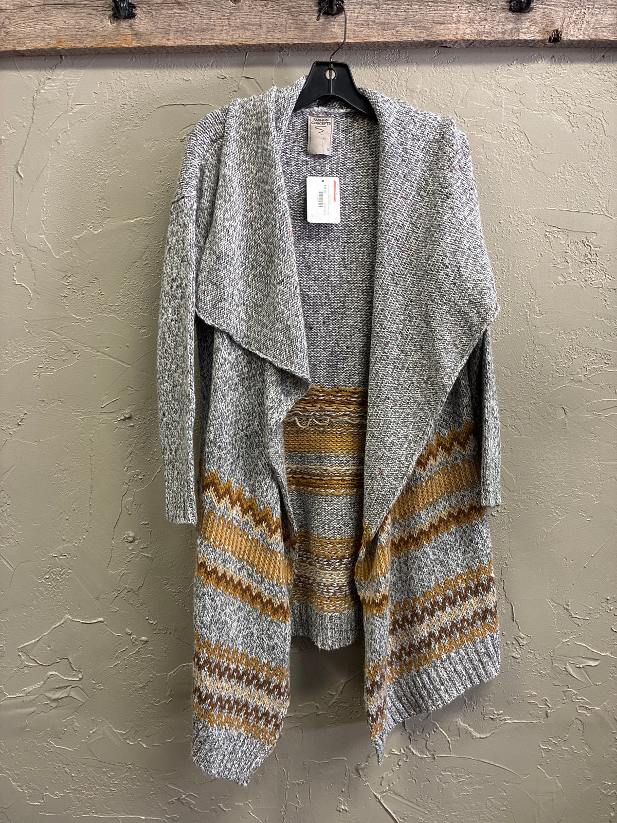 NWT Fashion Concepts Draped Cardigan (org$98)