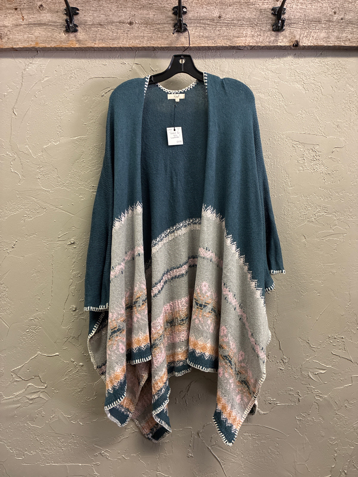 NWT Easel Oversized Wrap (org$60)