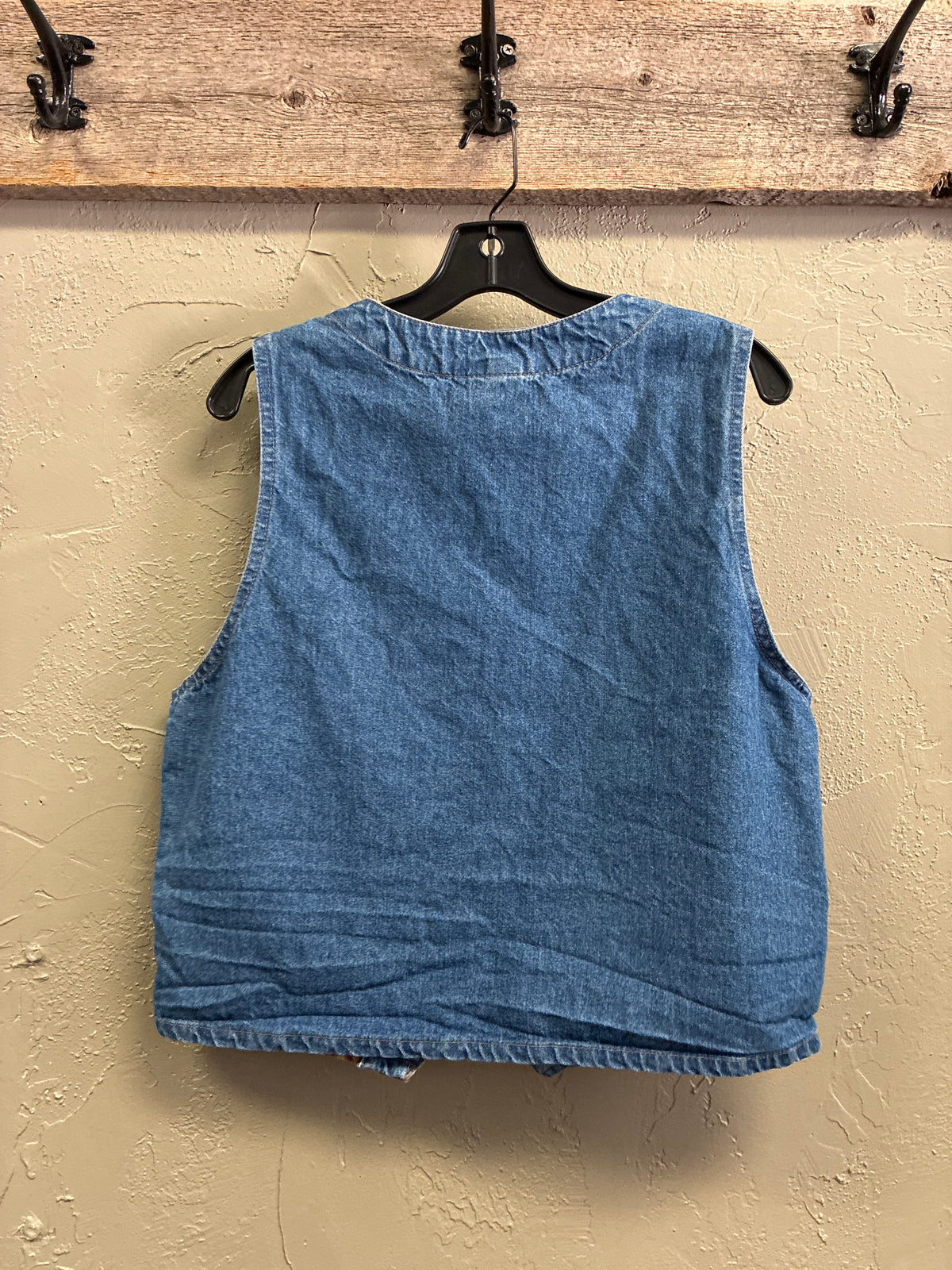 Vtg 90s DAK Tapestry & Denim Vest