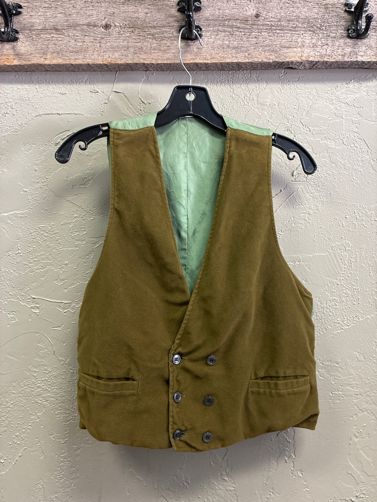 Vtg 70s Velvet Waistcoat