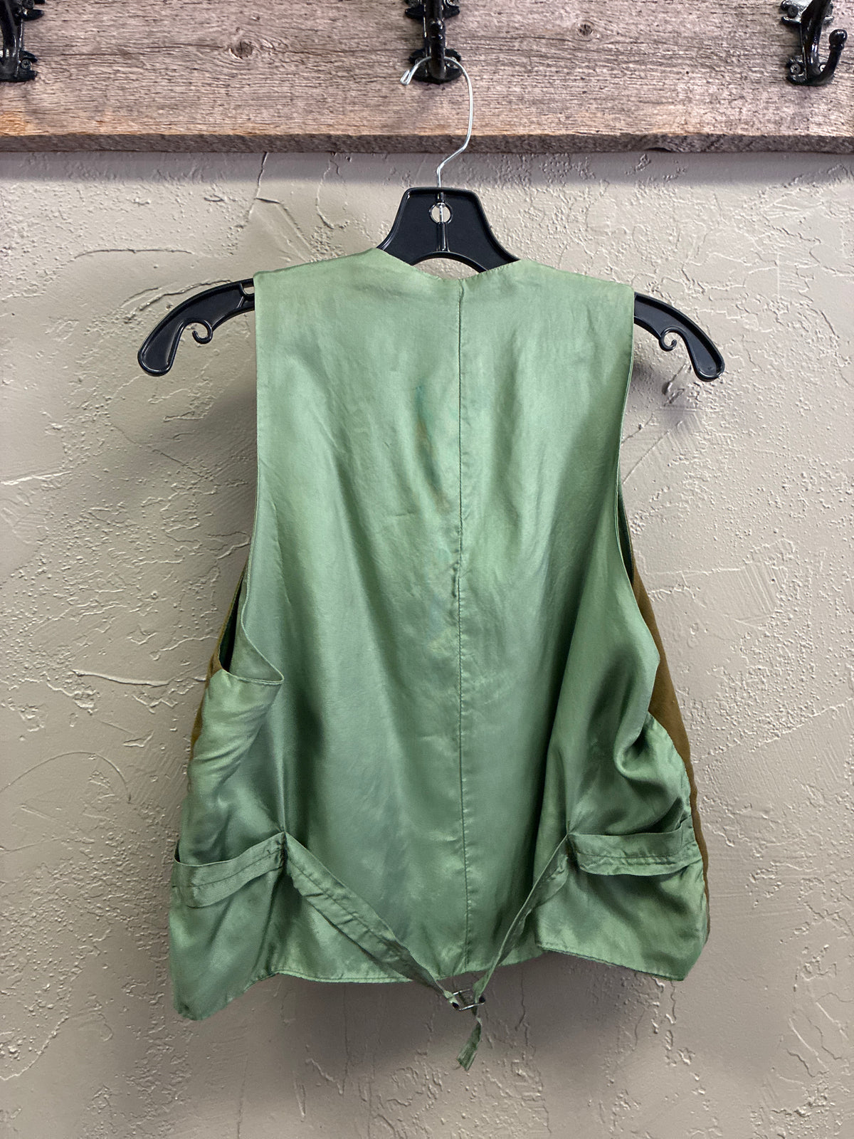 Vtg 70s Velvet Waistcoat