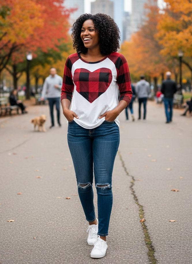 NWT Heimish Heart Raglan Top (org$30)