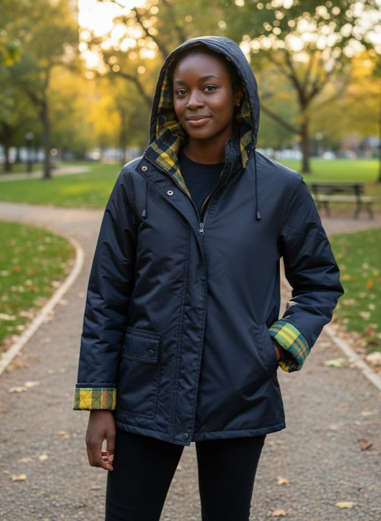 Vtg Thermal Slicks Hooded Raincoat
