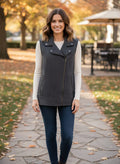 Banana Republic Asym Zip Moto Vest (org$145)