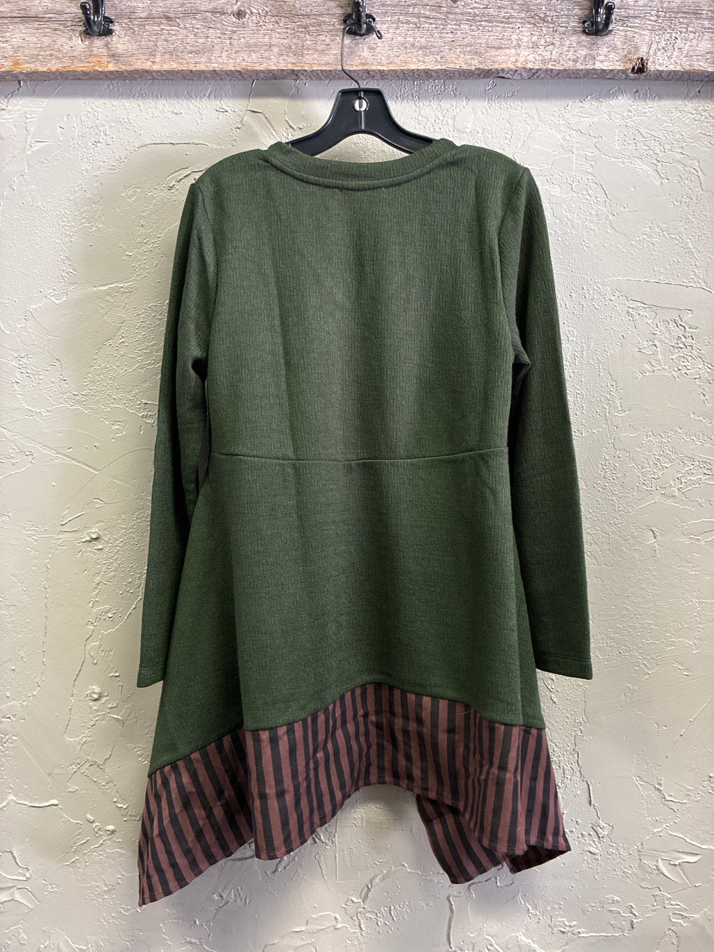 NWOT Indigo Thread Mixed-Media Tunic