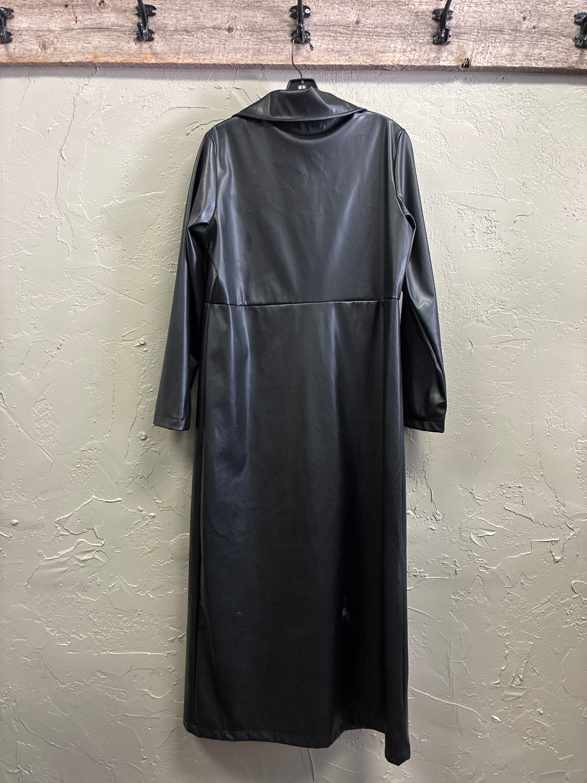 Classic MATRIX Faux-Leather Trench Coat