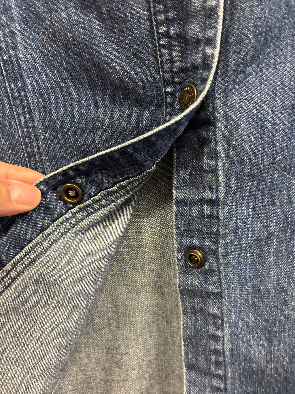 Vtg Harley-Davidson Denim Shirt