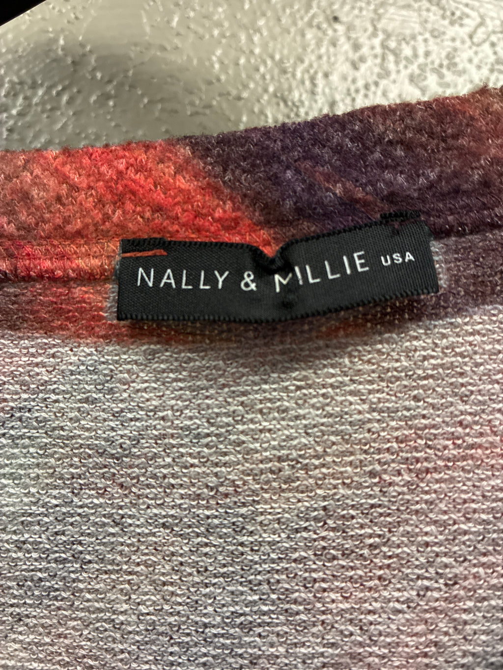 Nally & Millie Abstract Brushed Knit Top (org$90)