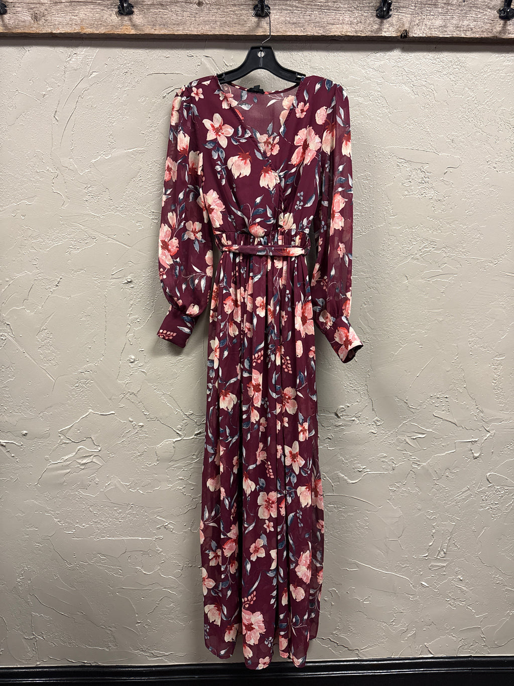 Miss Avenue Floral Chiffon Maxi Dress (org$75)