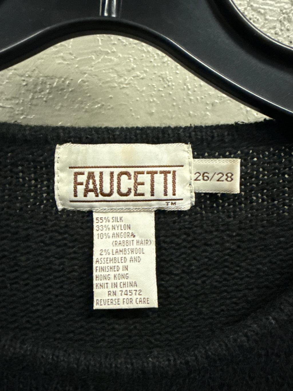 Vtg 80s Faucetti Sequin Sweater