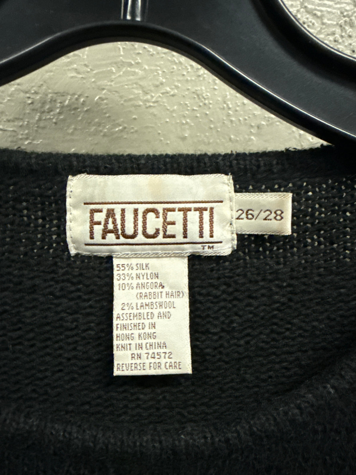 Vtg 80s Faucetti Sequin Sweater