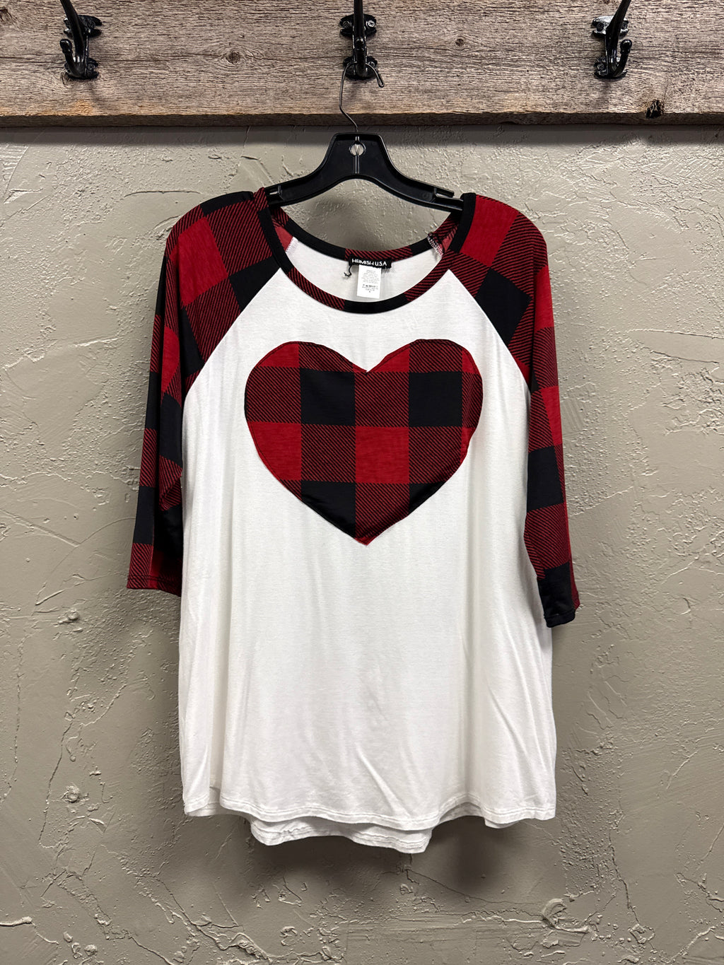 NWT Heimish Heart Raglan Top (org$30)
