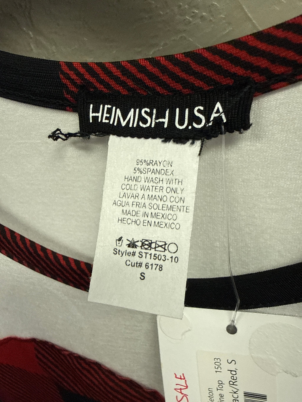 NWT Heimish Heart Raglan Top (org$30)