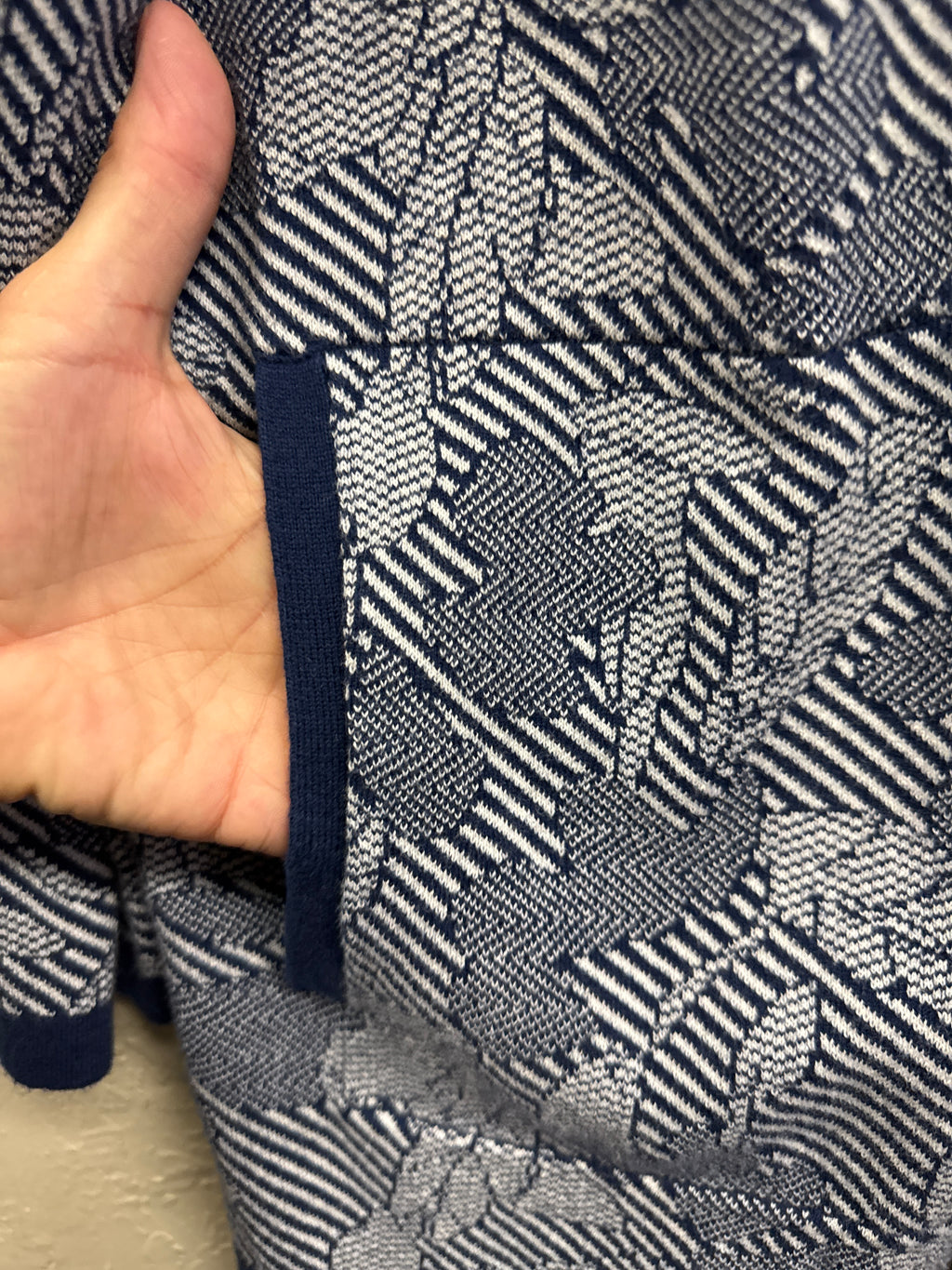 Lands End Jacquard Open-Front Cardi (org$80)