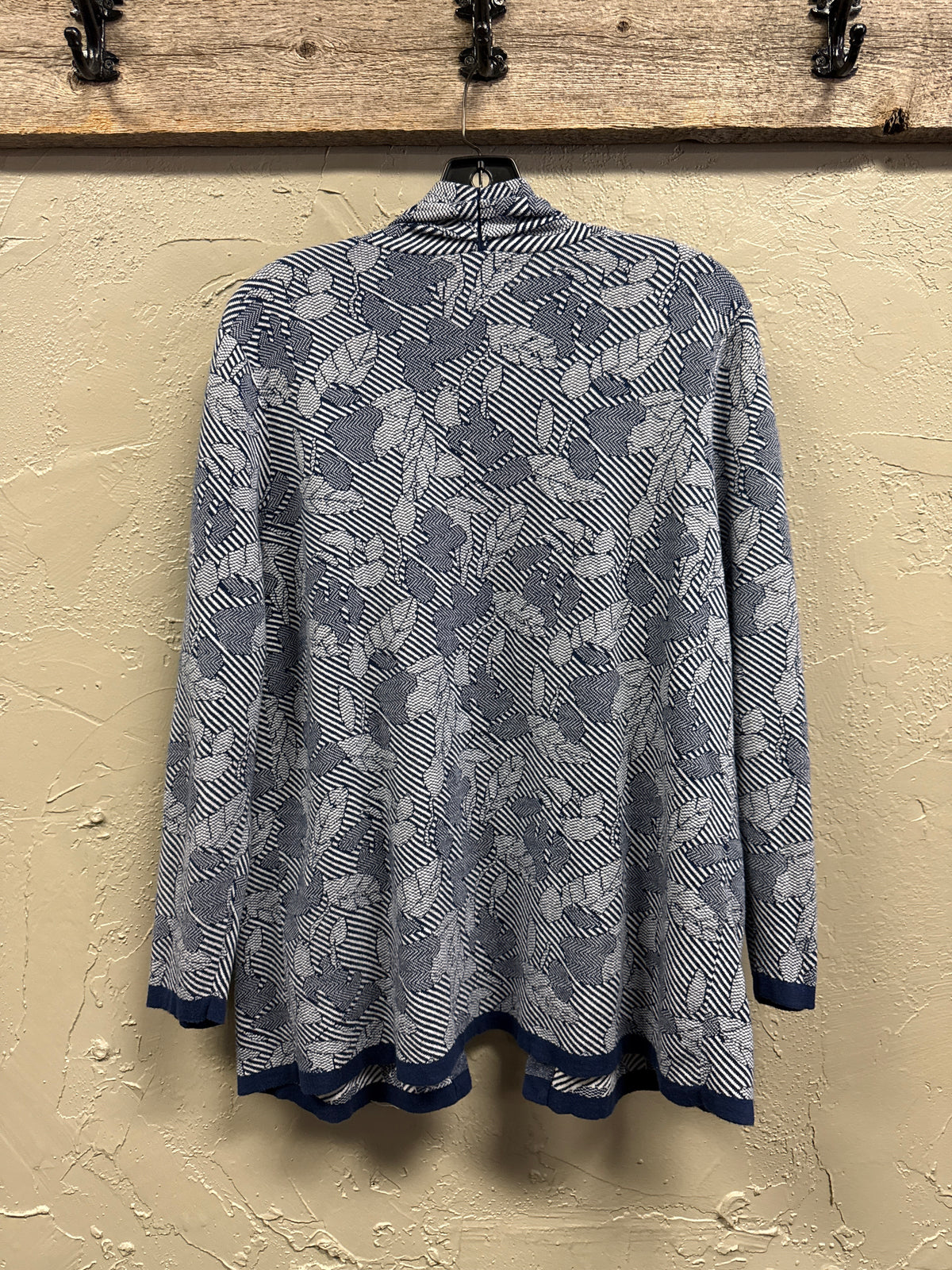 Lands End Jacquard Open-Front Cardi (org$80)