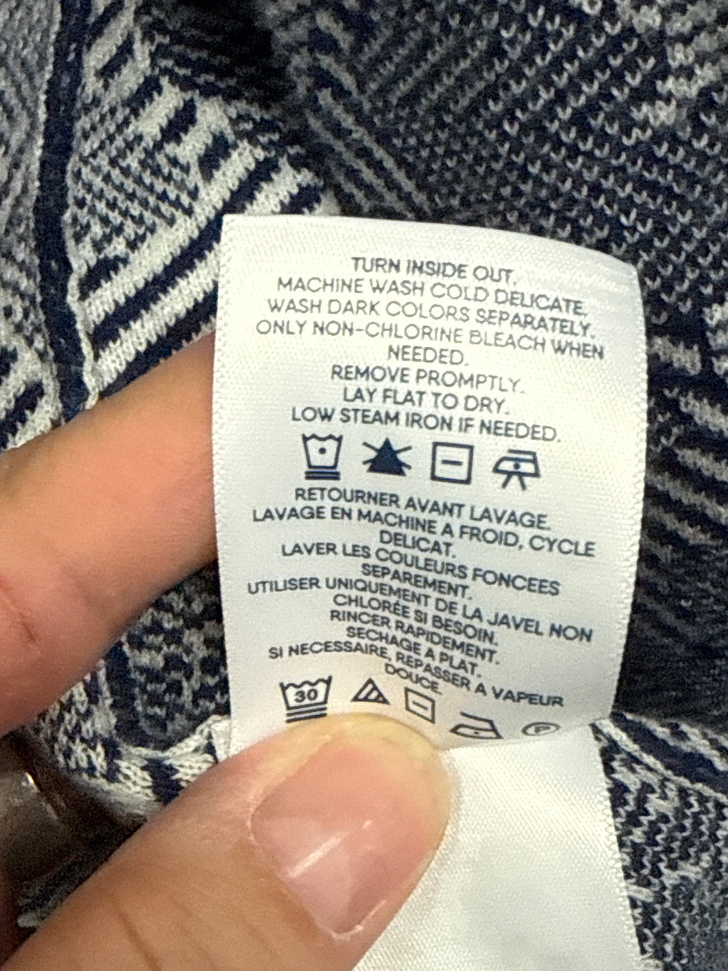 Lands End Jacquard Open-Front Cardi (org$80)