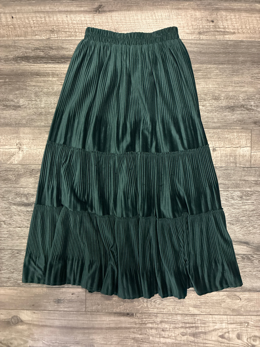 RAGA Tiered Velvet Maxi Skirt (org$120)