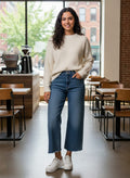 OAT Cloud Luxe Wide-Leg Crop (org$92)