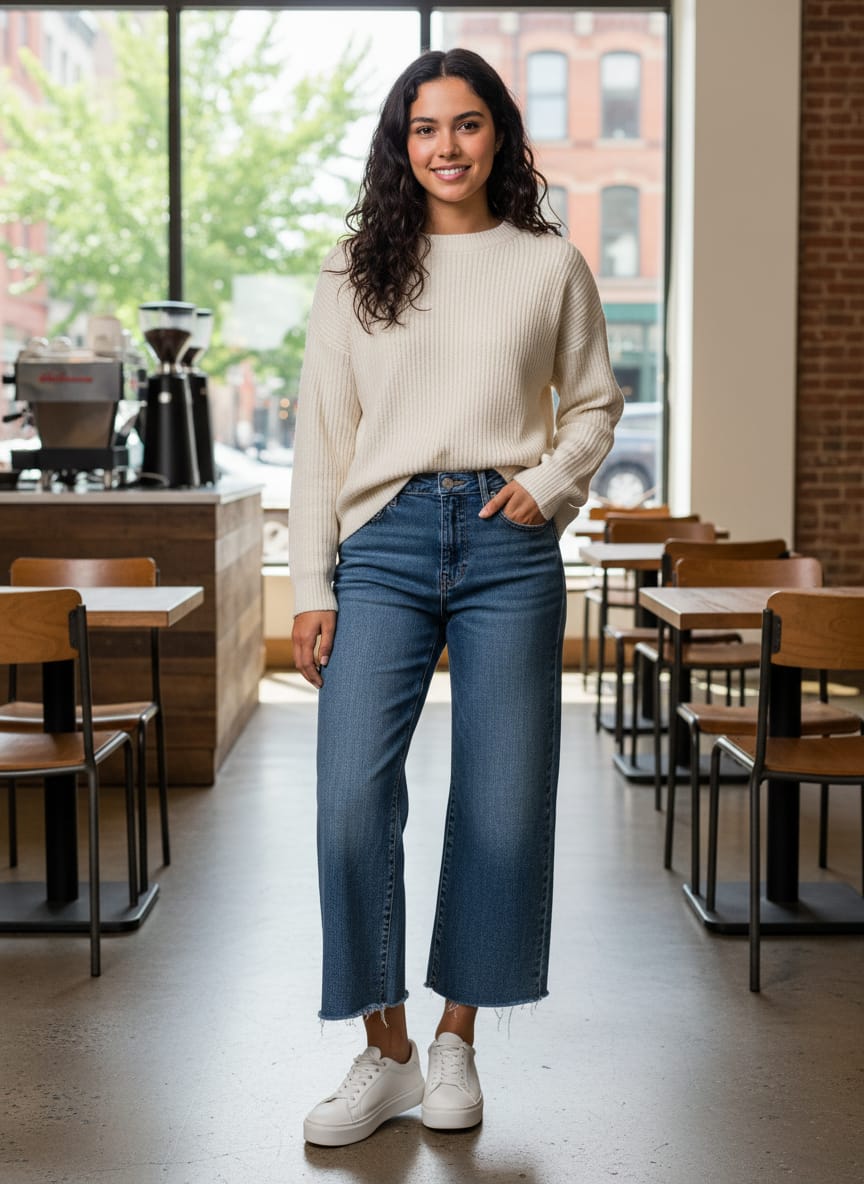 OAT Cloud Luxe Wide-Leg Crop (org$92)