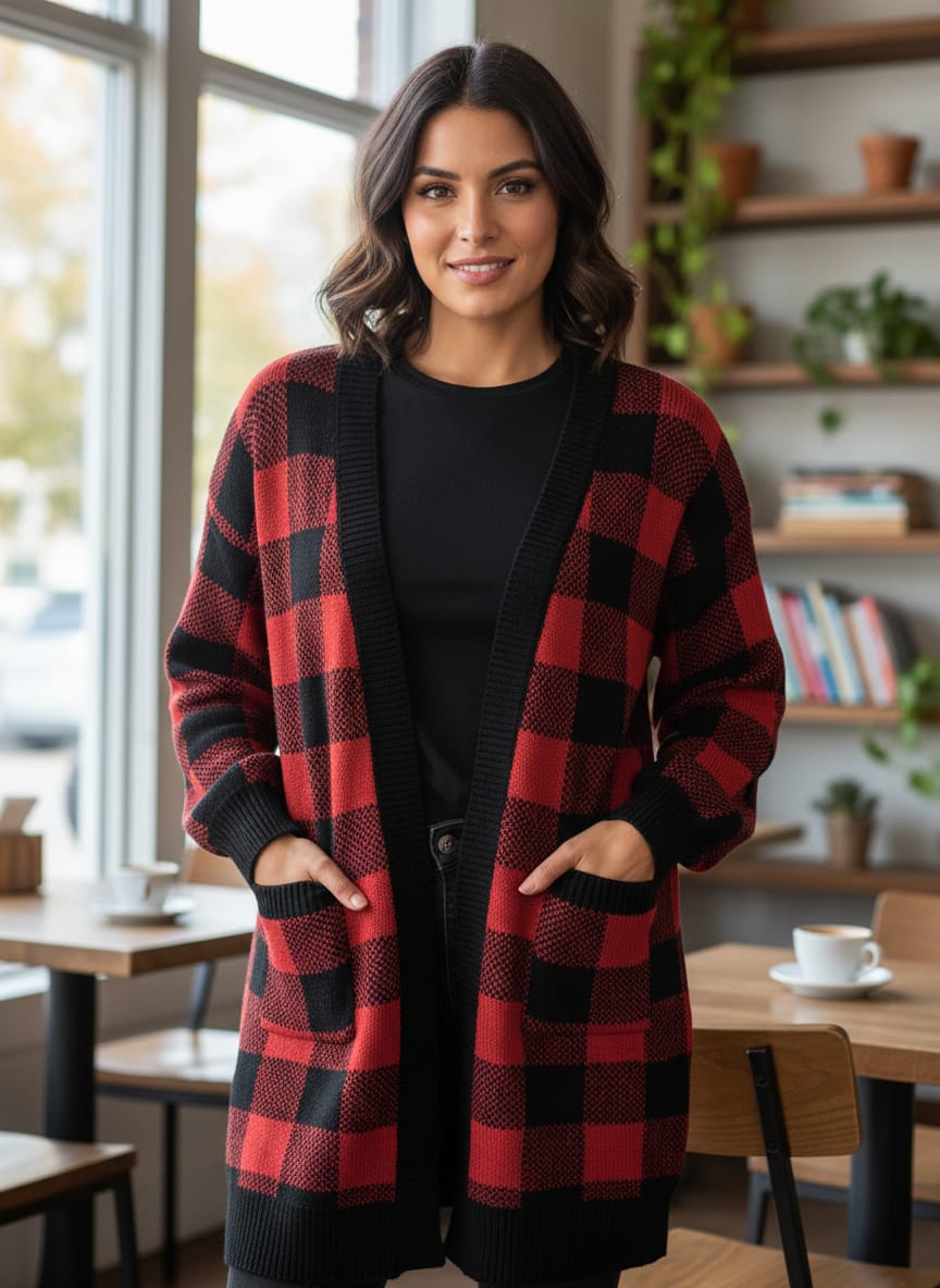 NWT Heimish Buffalo Plaid Sweater