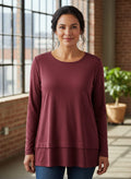 J Crew Layered Hem Top
