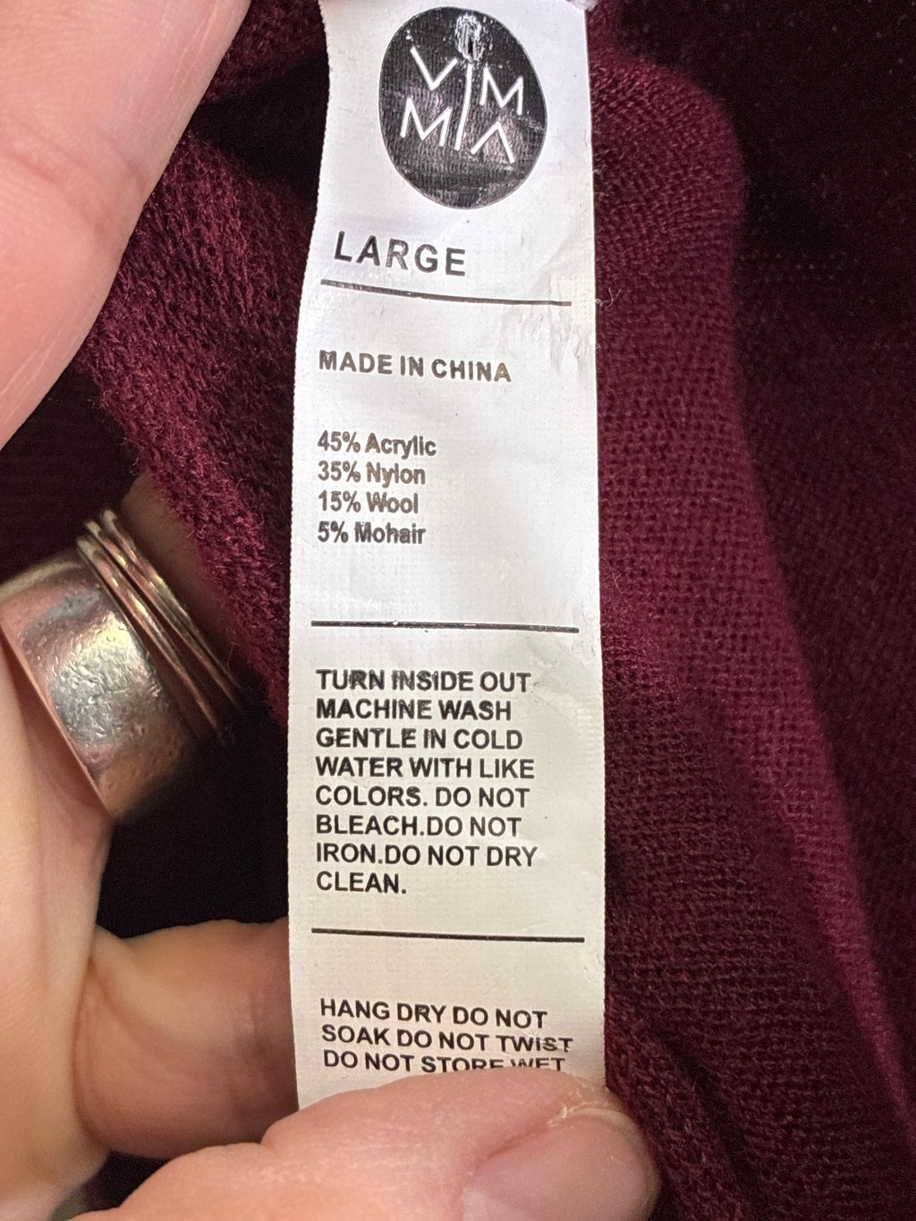 NWT Vimmia Rerversible Sweater (org$92)