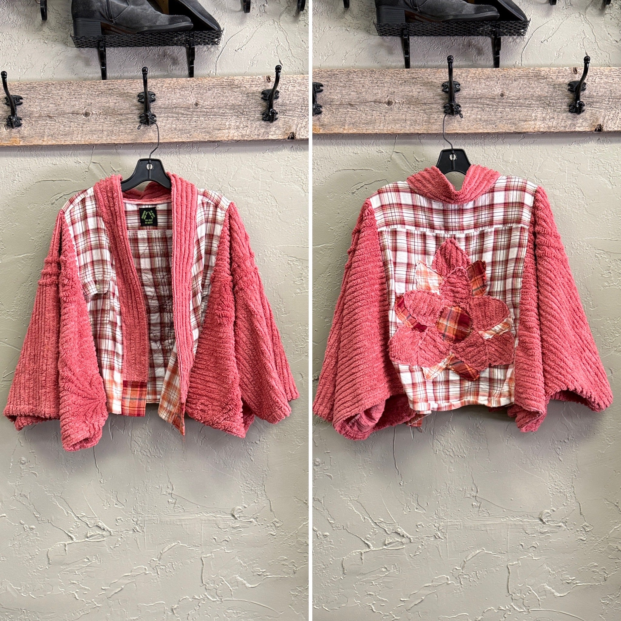 REBETTY FLOWER FLANNEL KIMONOS