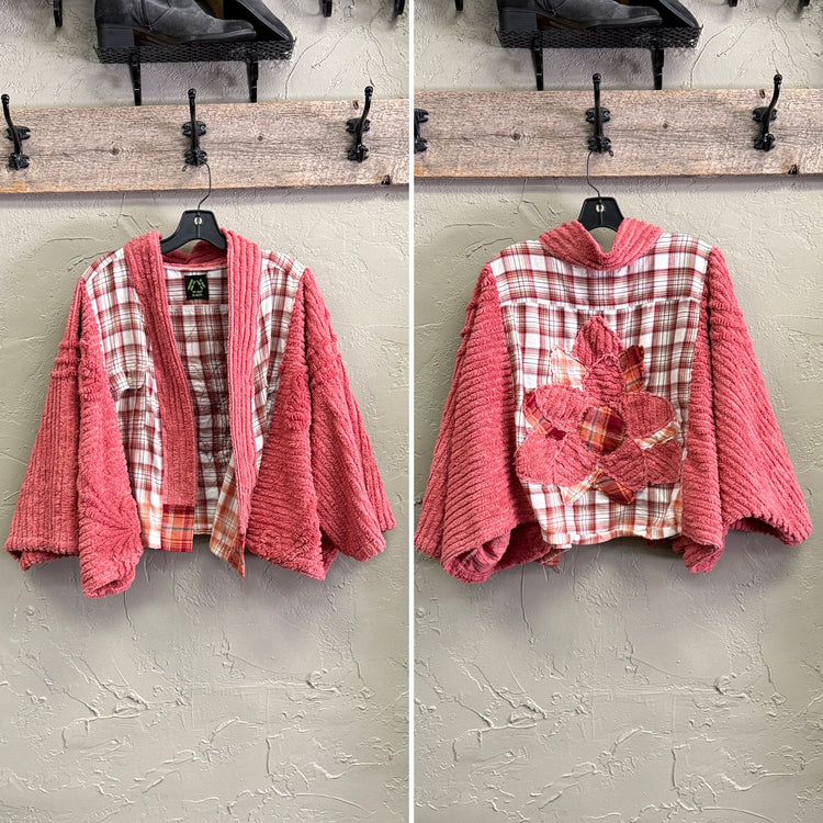 REBETTY FLOWER FLANNEL KIMONOS