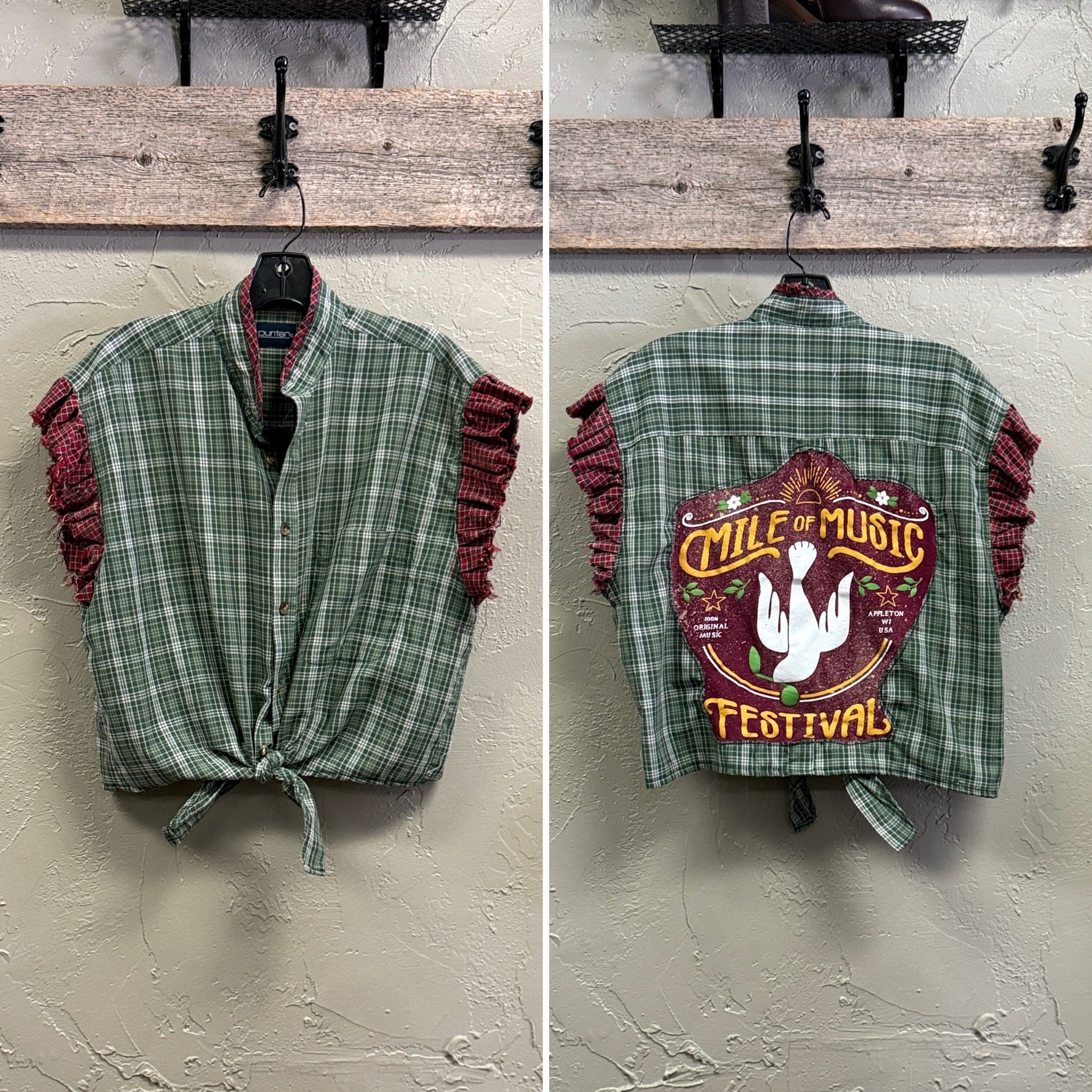 MoM Tie-Front Crop Shirts