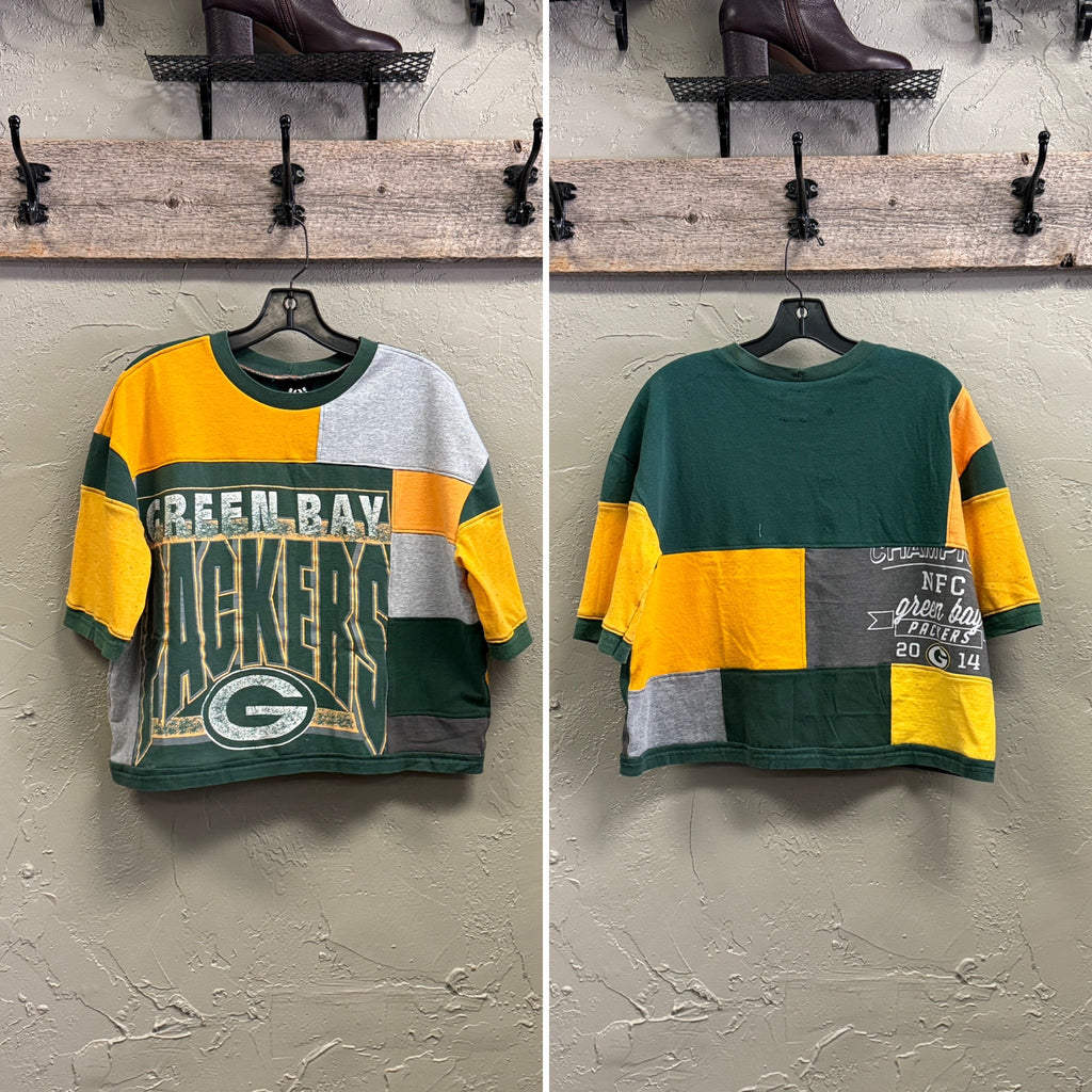 REBETTY PATCHWORK PULLOVER SHIRTS