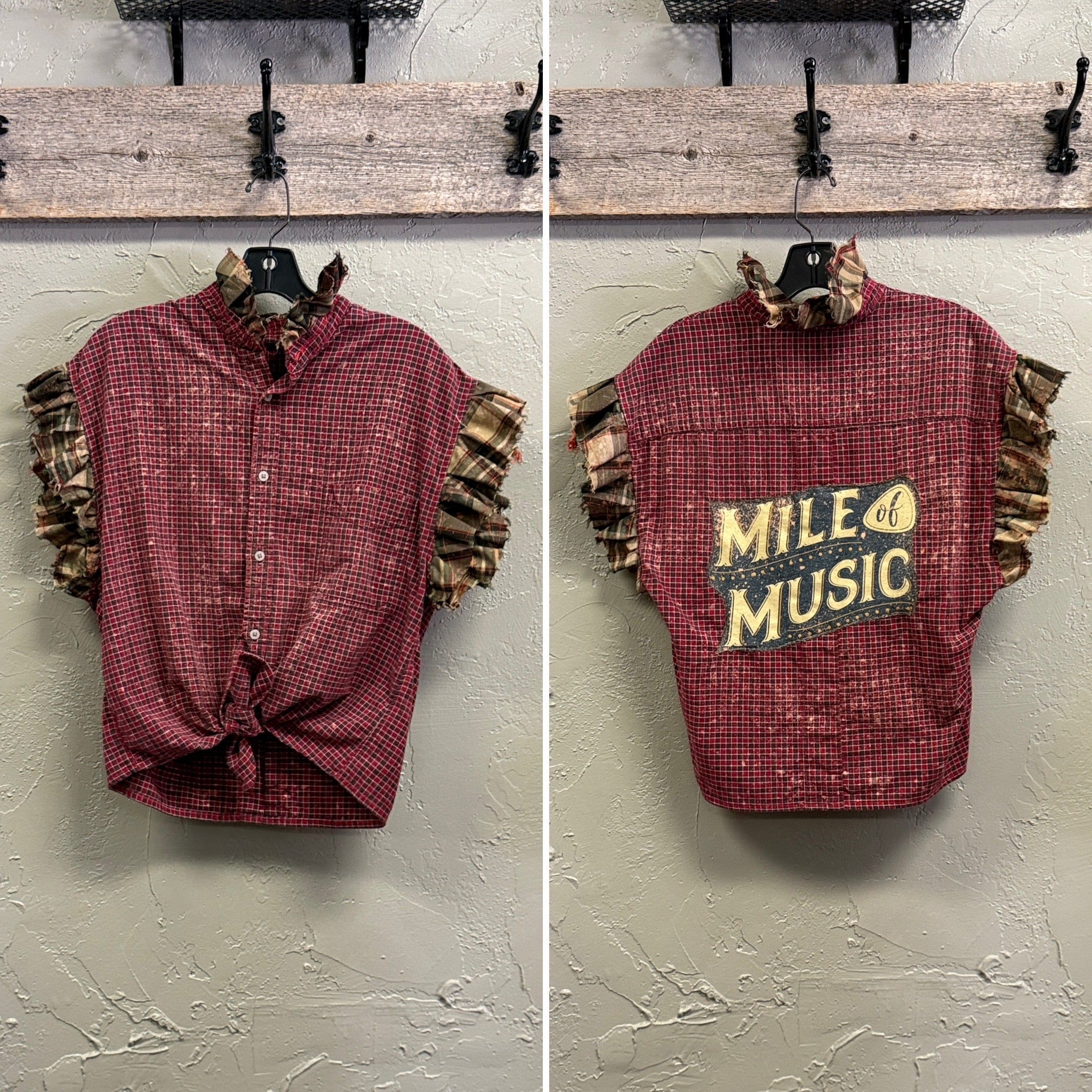 MoM Tie-Front Crop Shirts