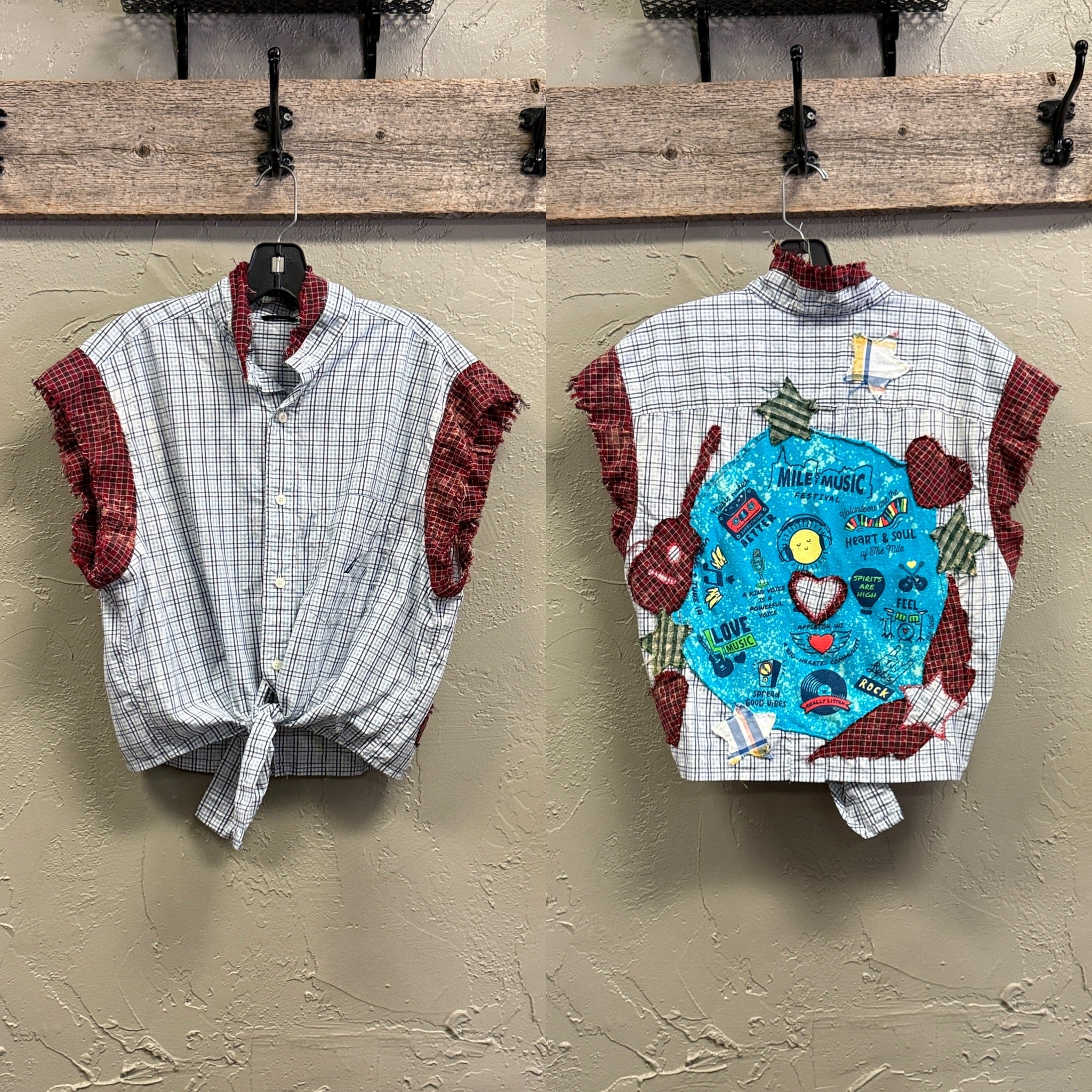 MoM Tie-Front Crop Shirts