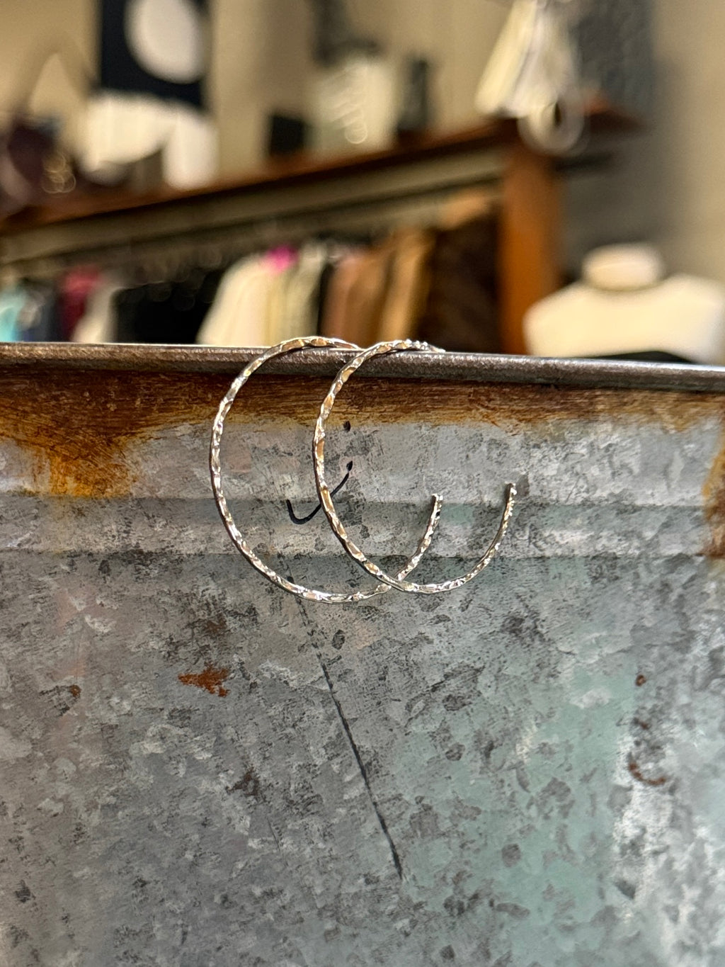 Silver Hoops