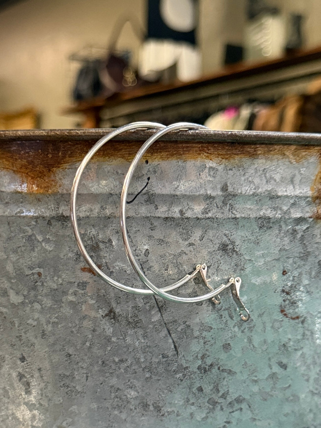 Silver Hoops