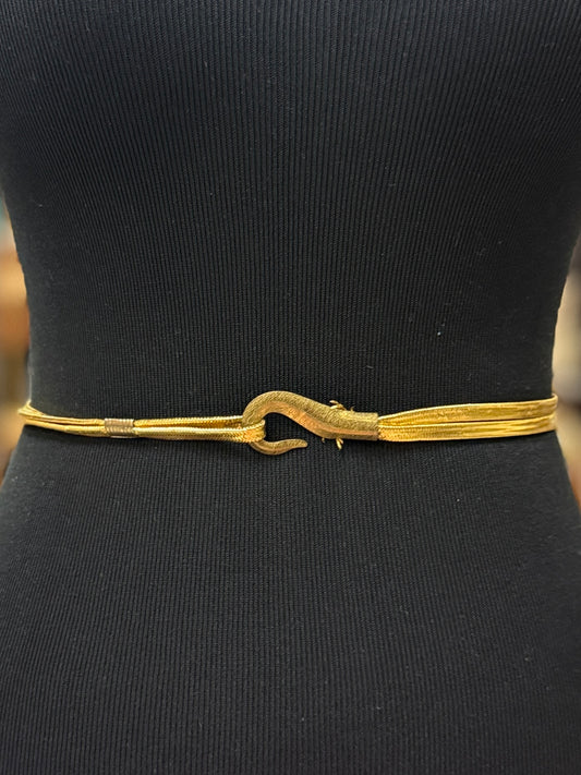 VTG GOLD ELASTIC BELT