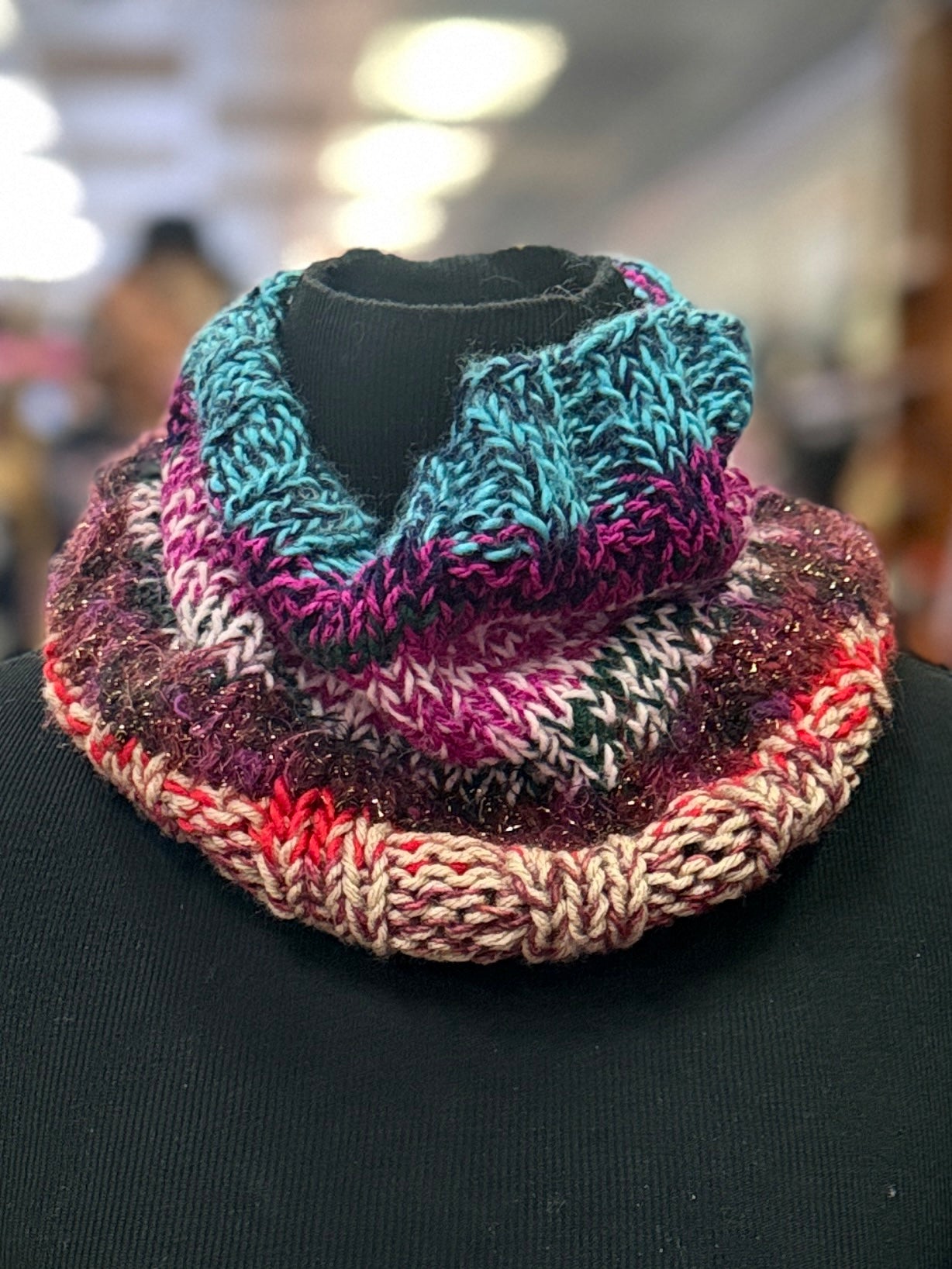 HAND KNIT COWL NECK WARMERS