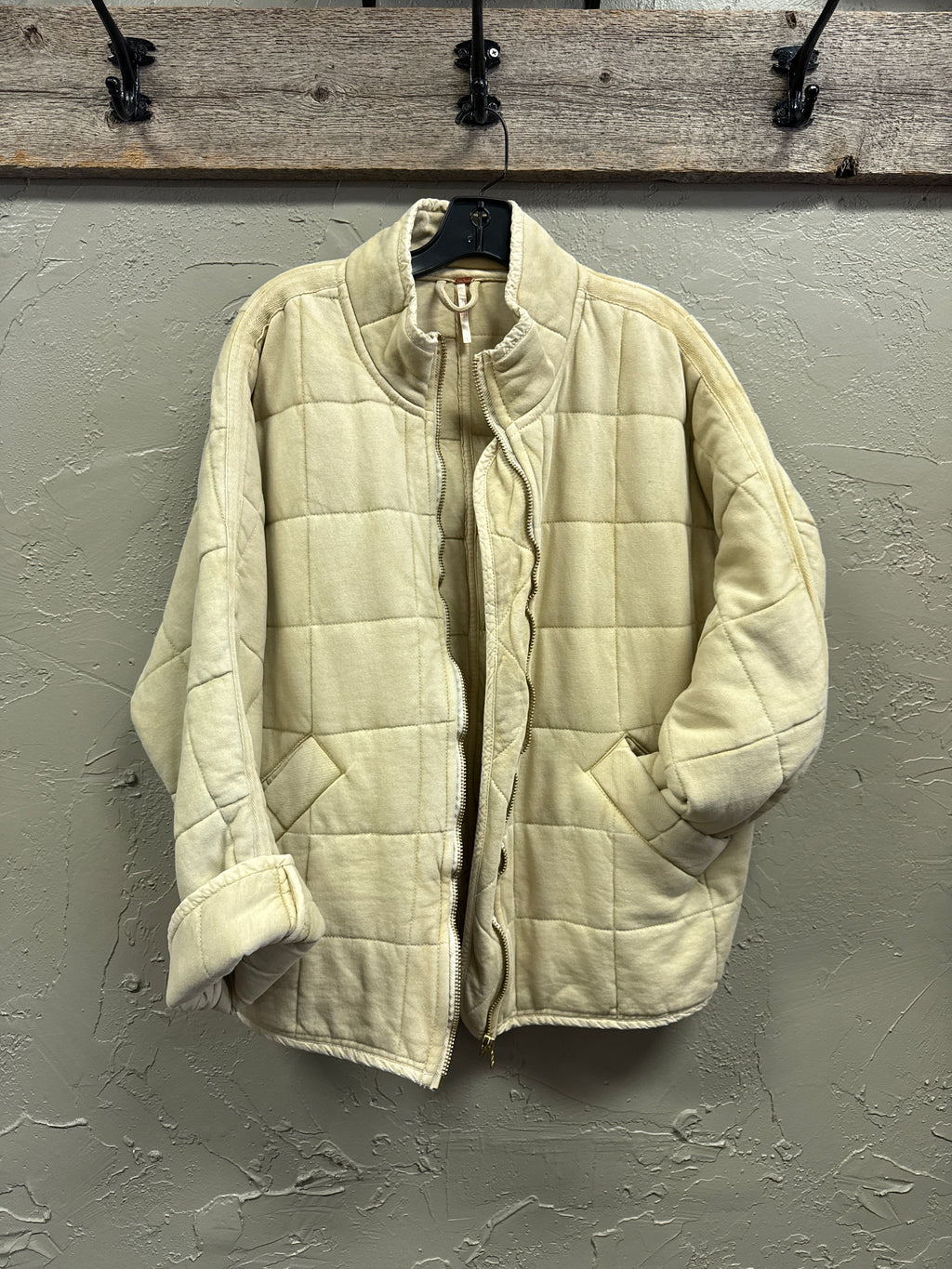FP DOLMAN QUILTED KNIT JACKET (org$198)