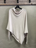 JAKI LONDON ASYMMETRIC DRAPED SWEATER (org$238)