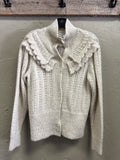 TOPSHOP FRILL DETAIL CARDIGAN